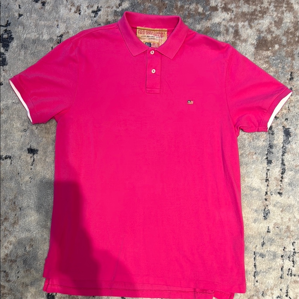 Men's Pink Ralph Lauren Polo Shirt size XL